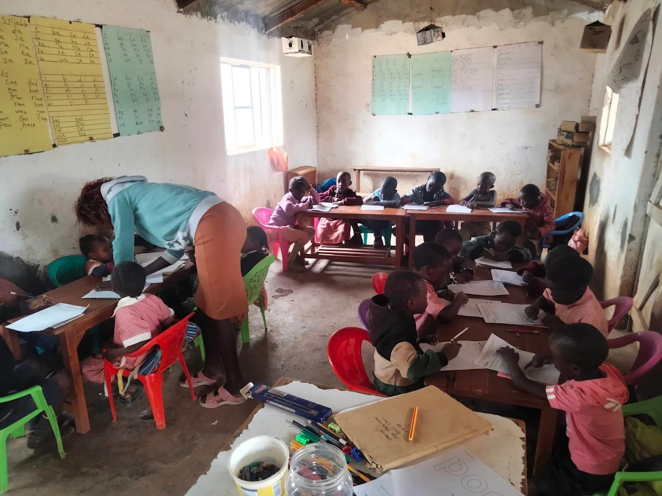 Children learning in the classroom